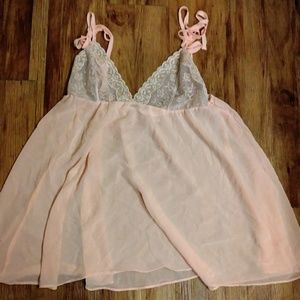 Vtg Baby Doll Victoria Secret Sheer Lingerie S